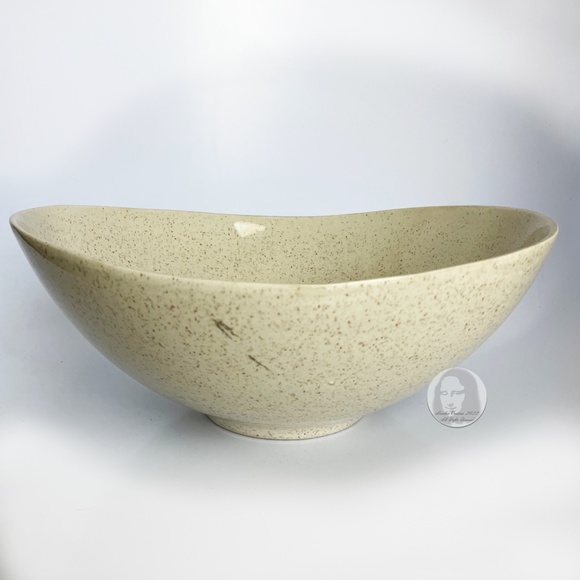 60s Large Salad Bowl Serving Dish Atomic Space Age Design By Red Wing USA - Picture 5 of 12